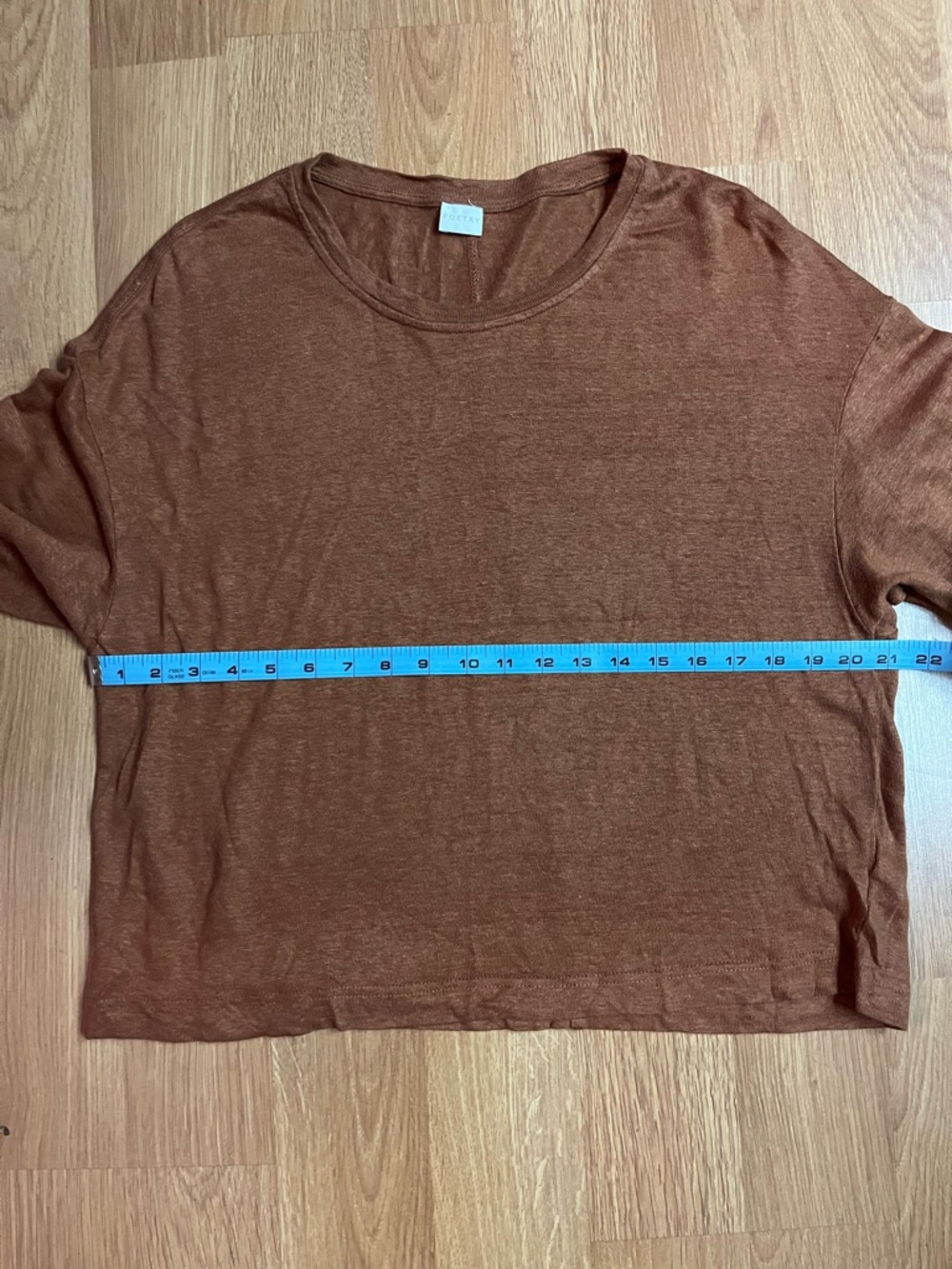 Poetry Linen Top, Soft Orange - Picture 5 of 6